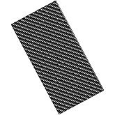 Carbon Fiber Sheet 500X200X3mm 3K Carbon Fiber Laminate for CNC RC Drone Automotive(Plain Weave Glossy Finish, 500 * 200 * 3mm)