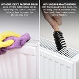 Joeji's Kitchen Radiator Cleaner Brush Set of 2 - Long Flexible Bristles Wooden view 4