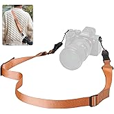 Yullmu Quick Release Camera Strap - Compatible for Peak Design Buckle 1.73 inch Wide Adjustable Length 198 lbs Load Capacity for DSLR Mirrorless Cameras Outdoor & Professional Photography(Orange)