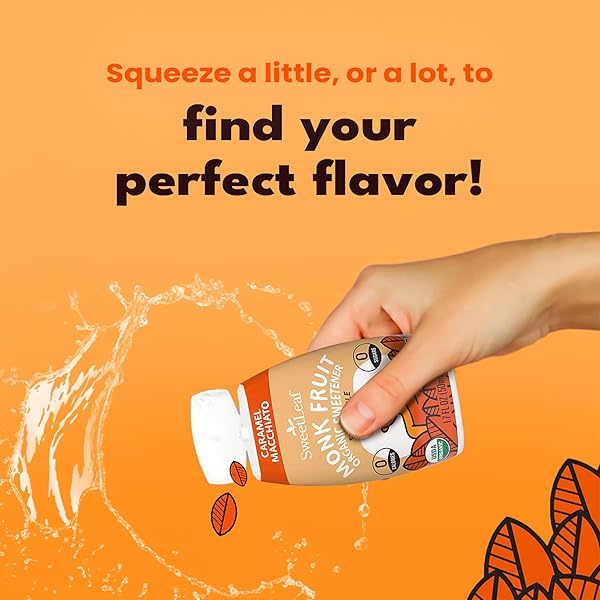 SWEETLEAF CARAMEL LIQUID MONK FRUIT – MONK FRUIT LIQUID SWEETENER DROPS, ORGANIC MONK FRUIT EXTRACT, ZERO CALORIE SWEETENER, SUGAR FREE, KETO FRIENDLY, ERYTHRITOL FREE – 1.7 FL OZ
