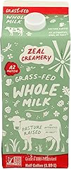 Zeal Creamery Grass Fed Whole Milk, 64 FZ