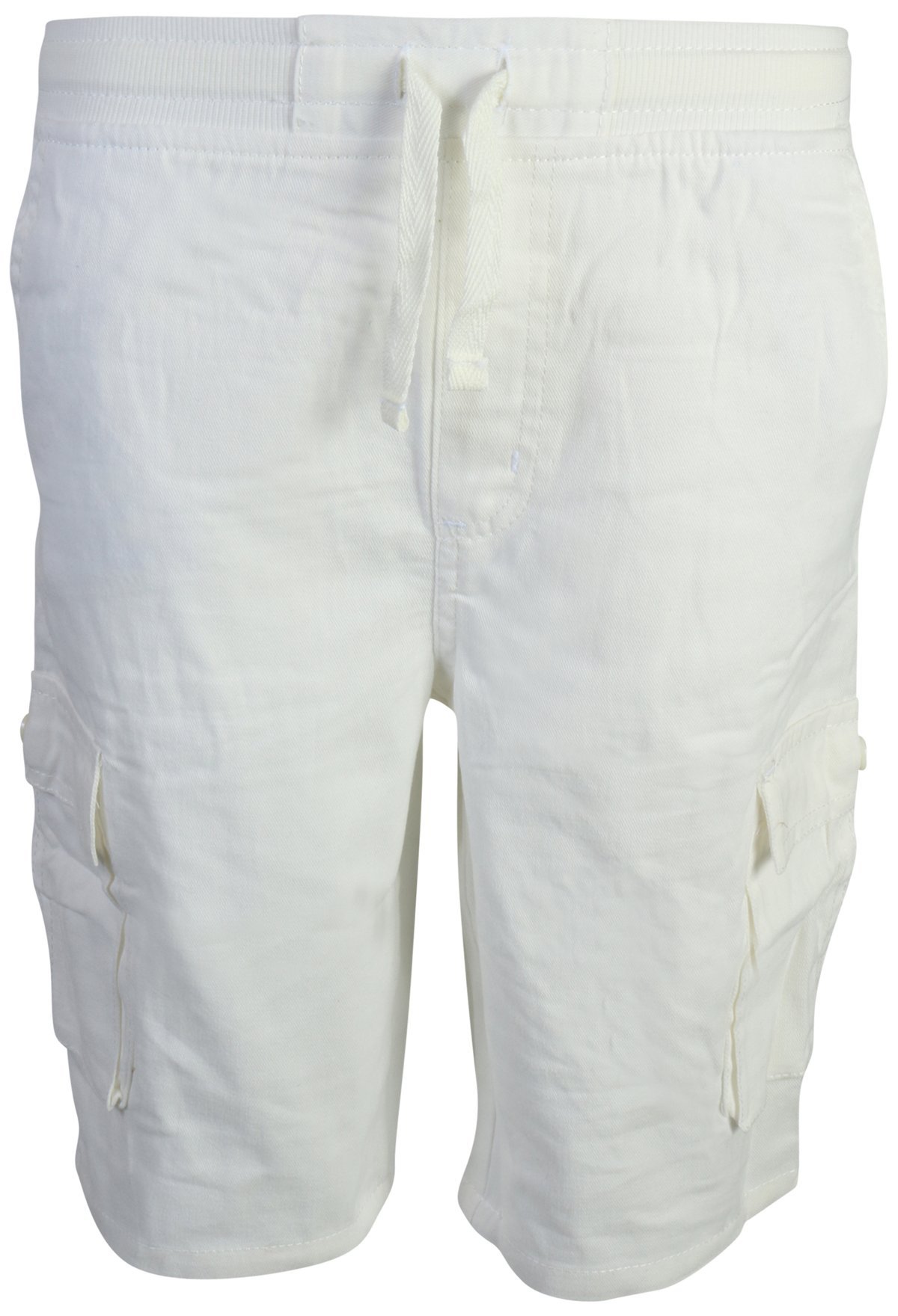 all white cargo shorts
