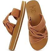 KuaiLu Womens Dressy Bow Sandals Arch Support Yoga Foam Cushion Comfortable Walking Slides Open Toe Summer Beach Indoor Outdoor Slippers