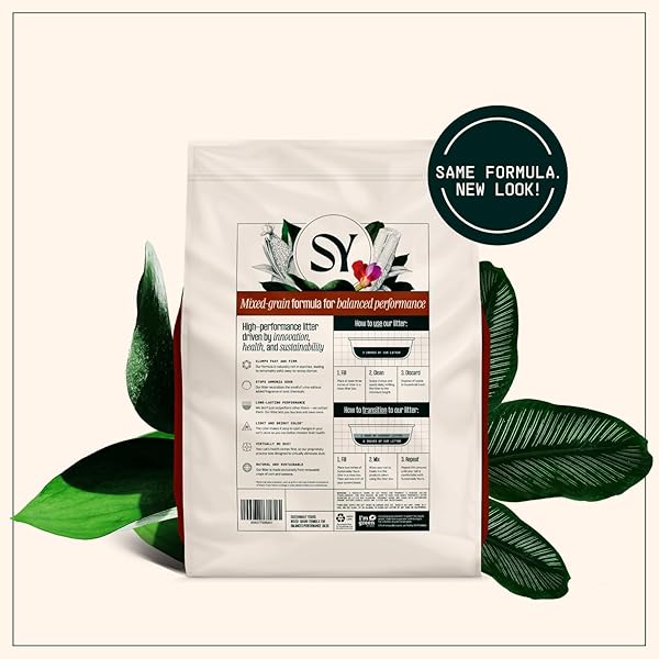 SUSTAINABLY YOURS CAT LITTER, MIXED-GRAIN FORMULA 10 LBS