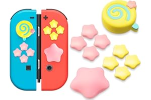 Lotadilo 10Pcs for Nintendo Switch Thumb Grips Cute Design Kawaii 3D Silicone Joystick Caps Funny Joycon Controller Button Covers for Nintendo Switch/OLED/Switch Lite for Girls Kids Teens