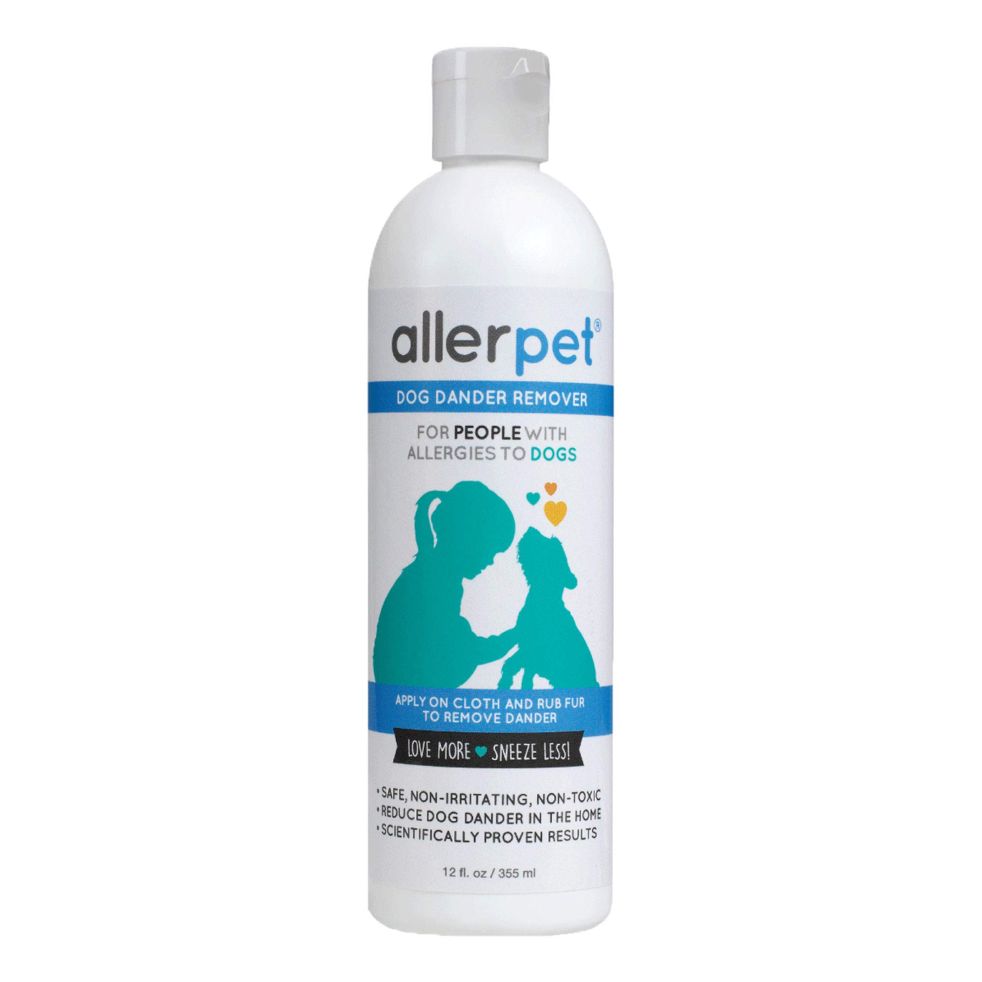 Allerpet Dog Dander Remover, Dog Allergy Prevention in a bottle