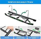 HAKENO Pull Up Bar Door Frame Fitness Chin-Up Bar with Suspension Straps Set view 2
