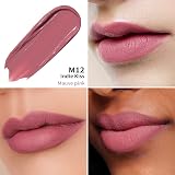 Oulac Matte Liquid Pink Nude Lipstick Long Lasting Vegan Lip Stain view 8