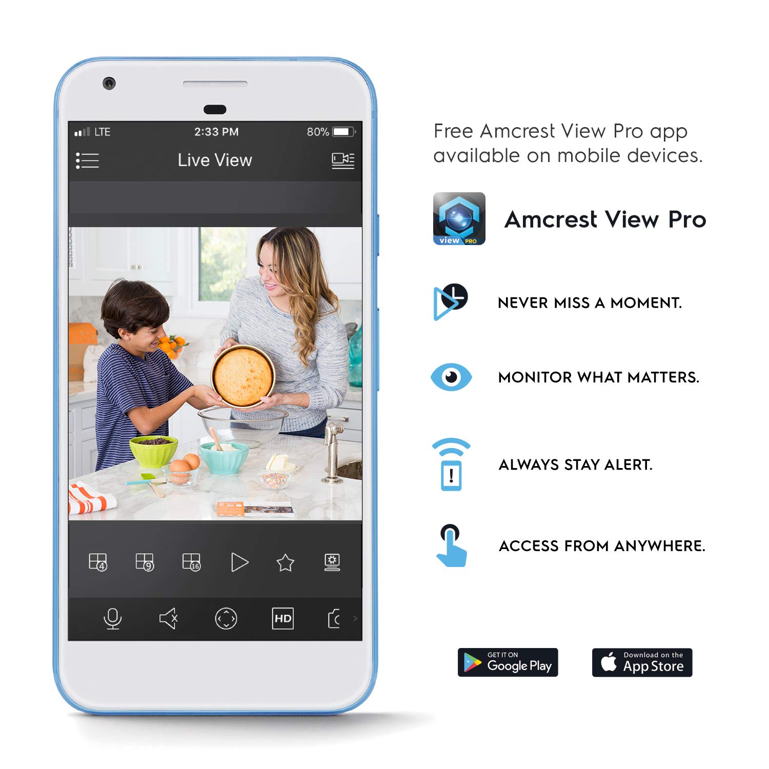 Amcrest UltraHD Shield 2K Dual-Band WiFi Video Security IP Camera w/ Two-Way Audio, MicroSD Recording, Super Wide 140° Viewing Angle, Full HD 3MP(2304×1296) @ 20FPS and Night Vision IP3M-HX2 (Black)