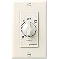 Intermatic FD30MAC 30-Minute Spring-Loaded In-Wall Countdown Timer Switch for Fans and Lights, Almond