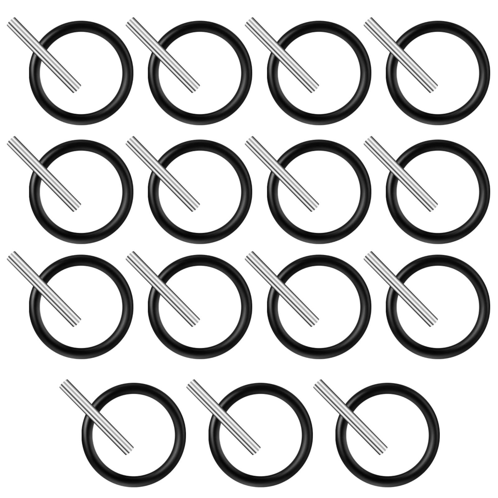 Invalidism 100 Pcs Replacement Pin and ORing Set,4mm Impact Ring and 3 x 25mm Socket Pins, 1/2" Impact Socket Scaffolders for Impact Wrench, Pressure Washer