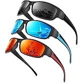 KALIYADI Polarized Sunglasses-for-Men Sports Sunglasses: Mens Sun Glasses with UV400 for Running Fishing Golf