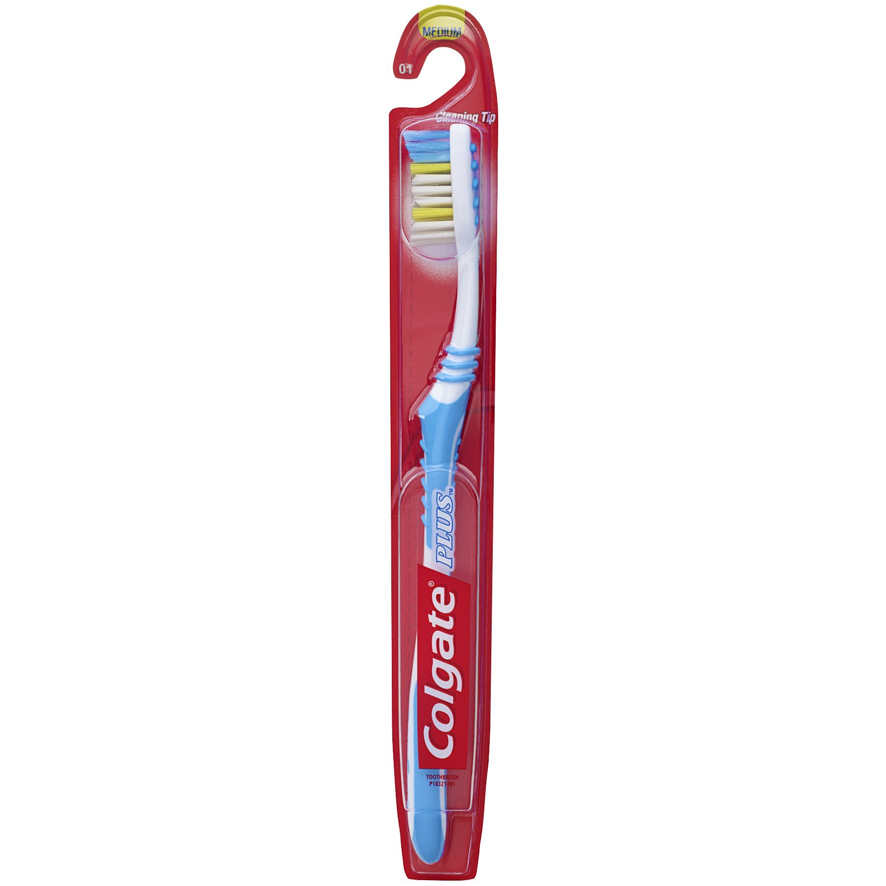 Colgate Plus Bi-Level, Medium Full Head Toothbrush