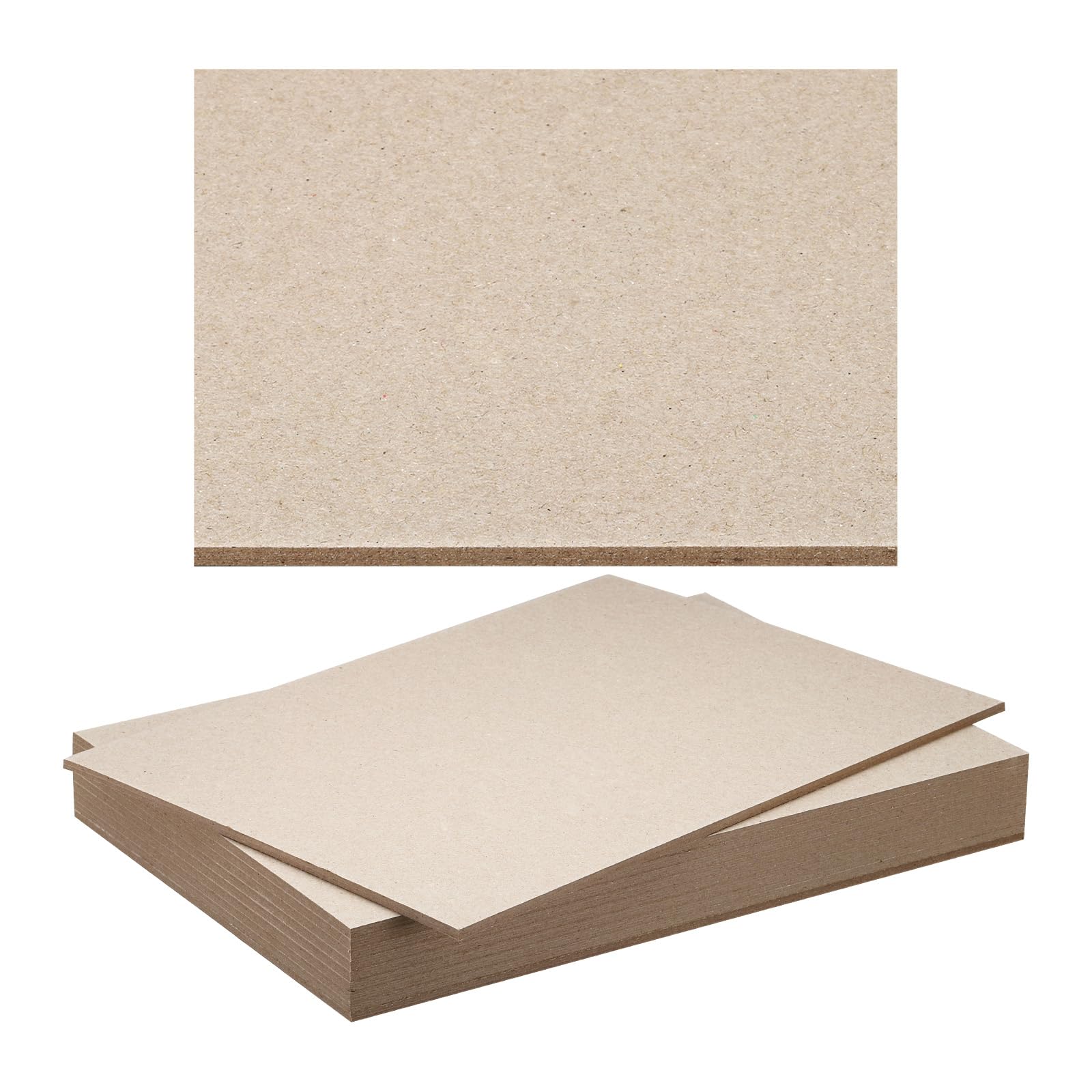 PATIKIL 12x8x0.16" Chipboard Sheets, 10Pcs Thick Book Board Binders Board Sturdy Bookbinding Supplies for Book Binding Cover, Gray