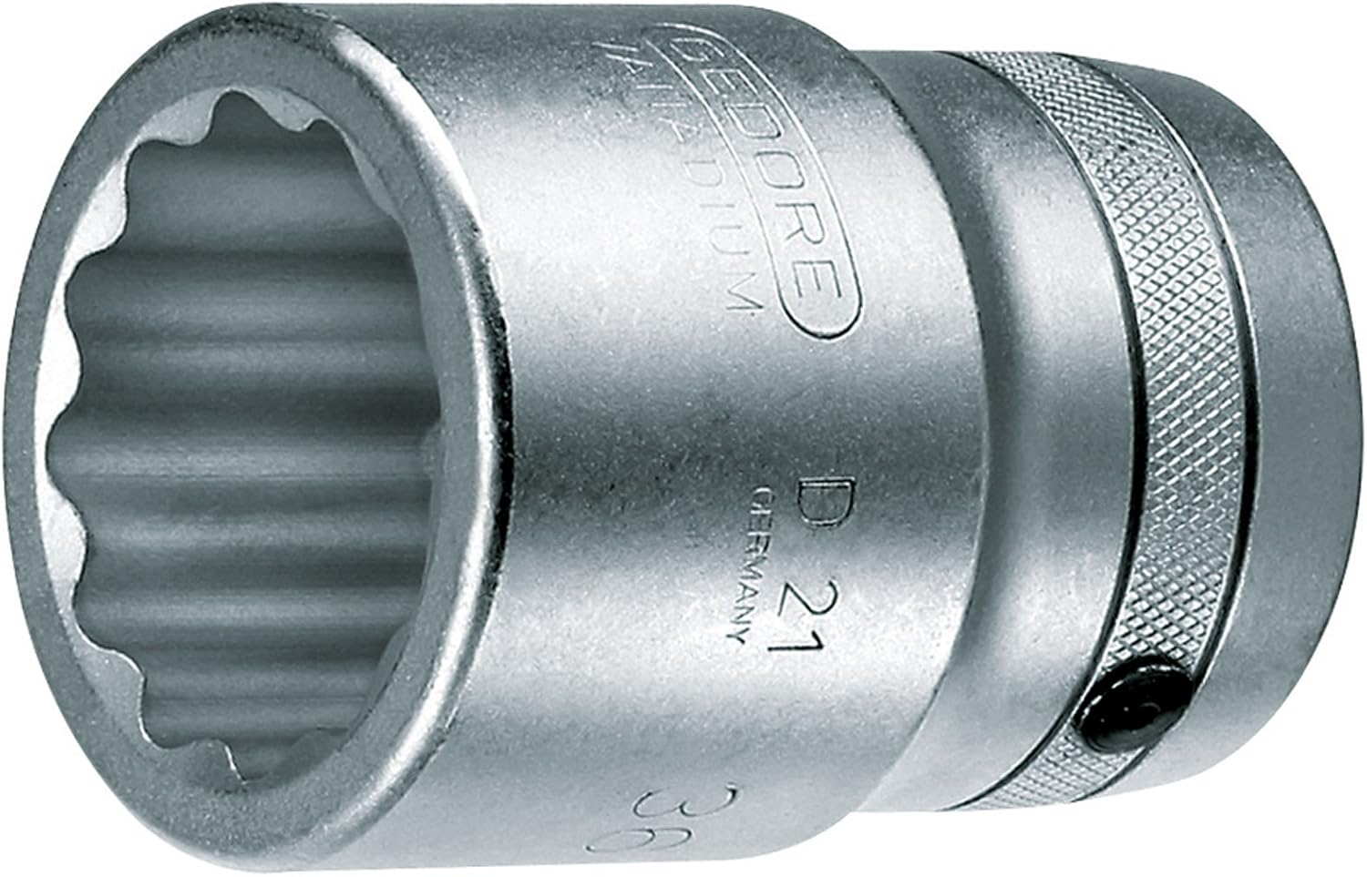Gedore D2150 1 50 x 75 mm 12 Hex Screws Socket - Silver, 50 mm