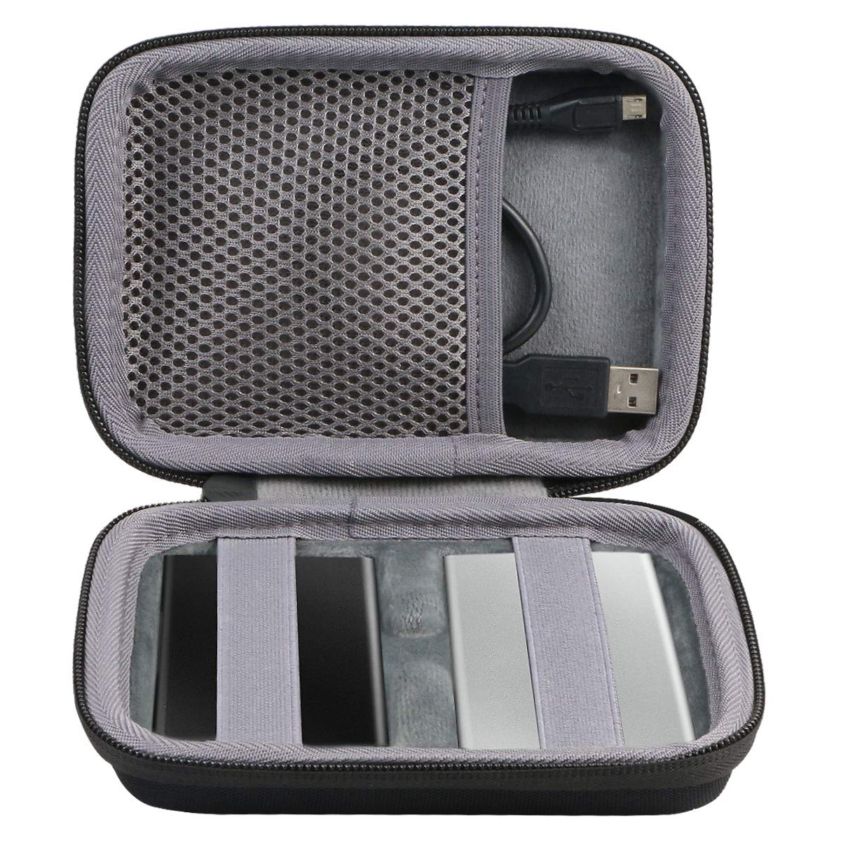 co2CREA 2-in-1 Hard travel Case for Samsung T7 Touch/ T7 Portable SSD 500GB 1TB 2TB External Solid State Drive,Case only