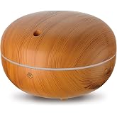 Serene House Macaron Ultrasonic Aroma Diffuser, Plastic Lightwood 250ml | Unbreakable BPA-Free Plastic, 13-Hour Continuous/ 26-Hour Intermittent Mode, Essential Oil Diffuser, 300 Sq Ft, Auto-Shut Off