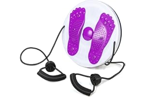 JHYSHAN Waist Whisper Disc,Ab Twister Board with Pull Rope,Home Slimming Waist Twisting Disc,Magnetic Twisting Waist Disc,Exercise Equipment for Slimming and Strengthening Waistwhisper