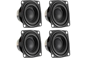 ACEIRMC 4pcs 2inch 4Ohm 10W Full Range Audio Speaker Stereo Woofer Loudspeaker for Arduino (4pcs)
