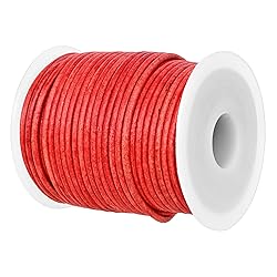 GENIQUE Real/Genuine Round Leather String Cord for
