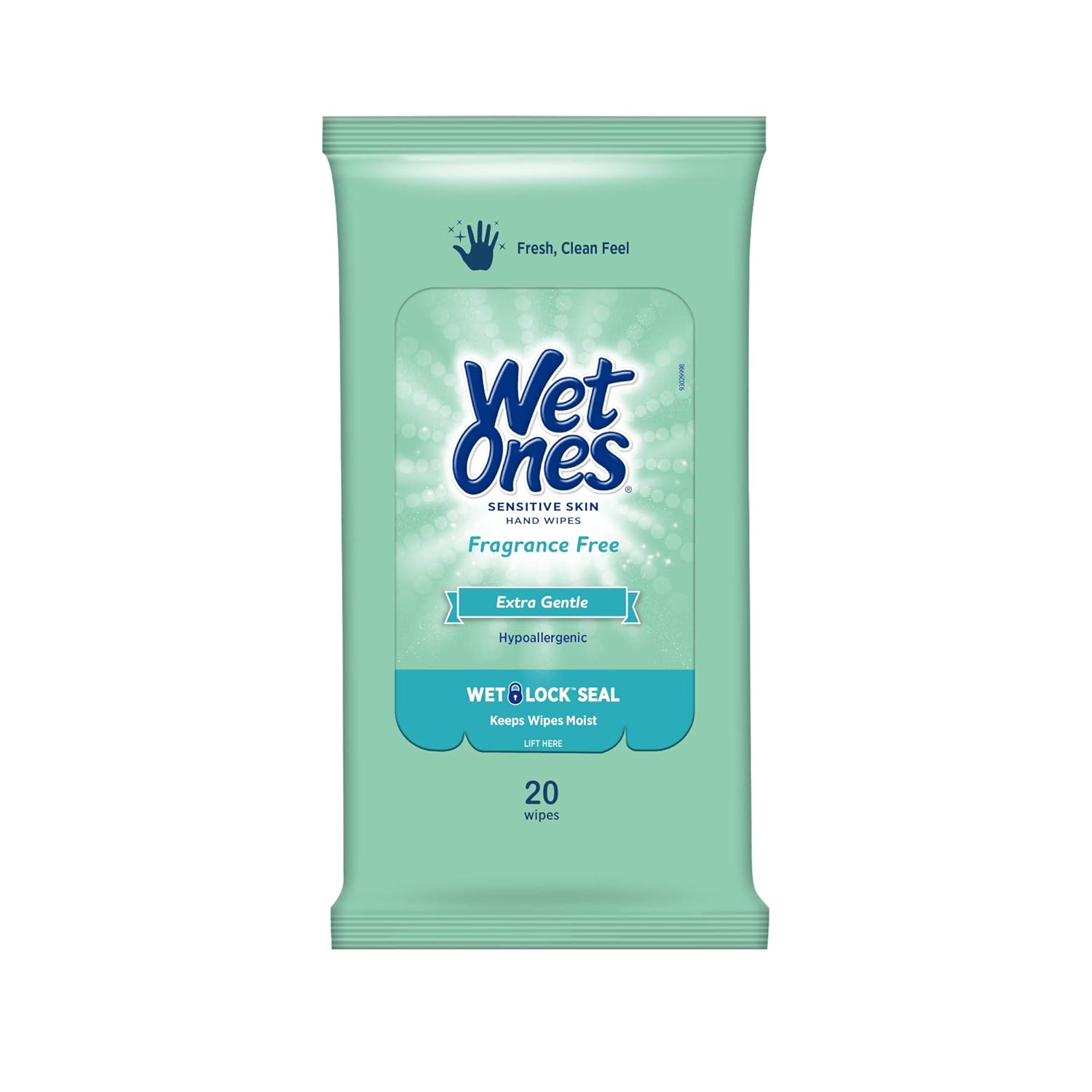 Wet Ones Sensitive Skin Hand Wipes, 20 Count (Pack Of 10) : Beauty