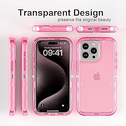 Follaroma for iPhone 15 Pro Max Case, Heavy Duty
