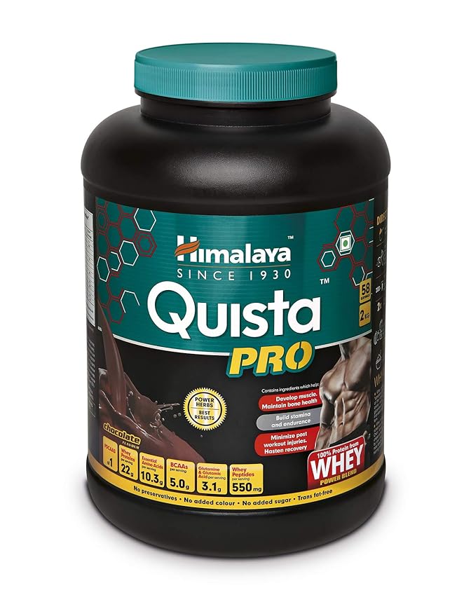 Buy Himalaya Quista Pro Advanced Whey Protein Powder 2 kg (Chocolate