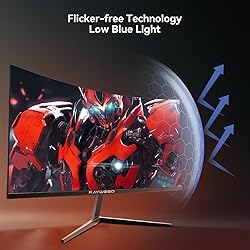 Raywego 24 inch Curved Gaming Monitor 180Hz 1ms,FHD