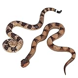 Lohoee 2Pcs Realistic Fake Snakes Toy Lifelike