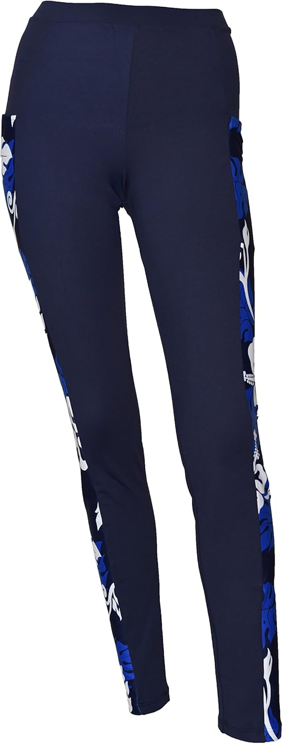 Private Island Women UPF 50+ Side Pockets Long Leggings Pants Swim Beach Swimsuit Rash Guard Bathing Bottom at  Women’s Clothing store