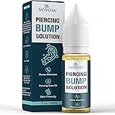 NOVEHA Piercing Bump Solution for Keloid Reduction | Soothing Solution Tea Tree Oil Formula for Scars & Keloid Bump Removal | Safe & Natural Piercing Aftercare Skin Recovery for Face & Body | 20ml