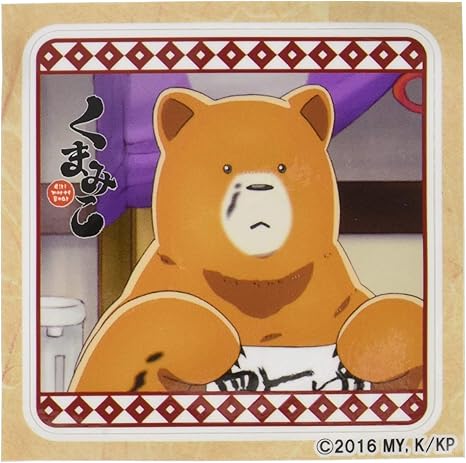 Amazon くまみこ ナツb ワンポイント耐候ステッカー アニメ 萌えグッズ 通販