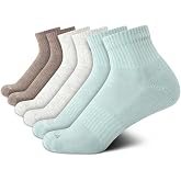 Nautica Womens High Quarter Socks Moisture Wicking Cushioned Socks, 6 Pack | Dri-Motion Moisture Wicking Stretch Fabric, Cushioned Key Areas, Reinforced Heel and Toe, High Quarter Cut, Shoe Size 4-10
