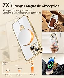CAPRARO for iPhone 15 Case with Magnetic Stand