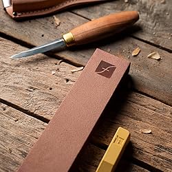 Flexcut PW14 Knife Strop, with 1 Ounce Bar of