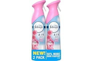 Febreze Air Mist, Air Freshener Spray, Odor Fighting Room Spray, Deodorizer for Home Bathroom Kitchen Office Apartment Dorm Room Classroom, Downy April Fresh Scent, 8.1oz (Pack of 2)