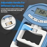 Kcnoss Hand Dynamometer 90kg 200lbs Grip Strength Tester LCD 19 Records view 2