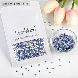Beadsland 1440pcs Flat Back Crystal Rhinestones