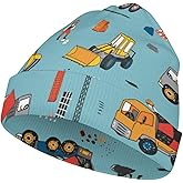 GJQyuok Multicolor Construction Trucks Tractors Kids Beanie Hat for for Girls Boys Children Cap Winter Knitted Chemo Cancer Headwear Accessories Gifts Decoration