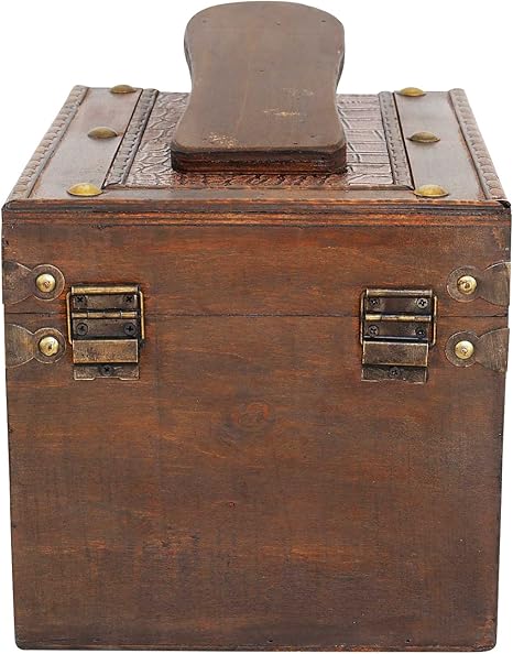 Caja para Limpieza del Zapatos Estilo Antiguo: Amazon.es: Hogar