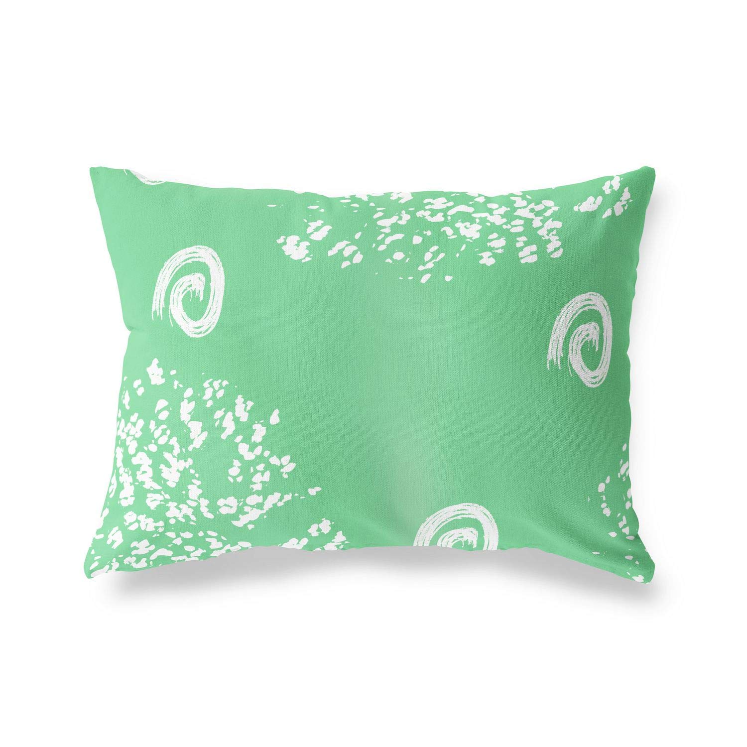 BonaMaison Decorative Cushion Cover, Petrol Green-White Throw Pillow Covers, Home Decorative Pillowcases for Livingroom, Sofa, Bedroom, Size: 45X60 Cm - Designed and Manufactured in Turkey