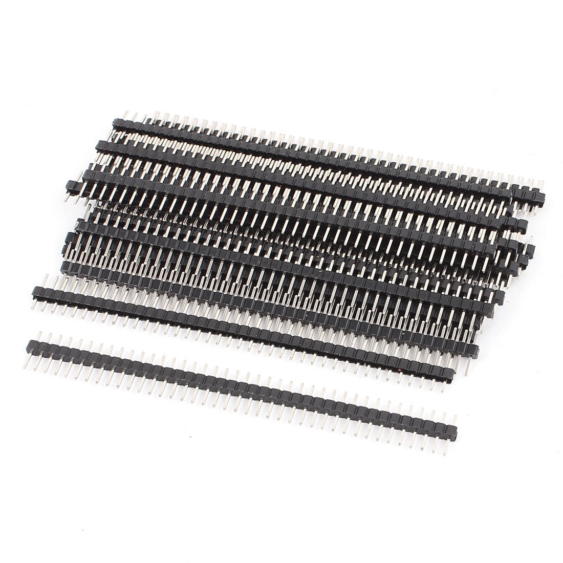 sourcingmap® 25 Pcs 1x40P 2.mm Straight Single Row Breakaway Male Pin Header