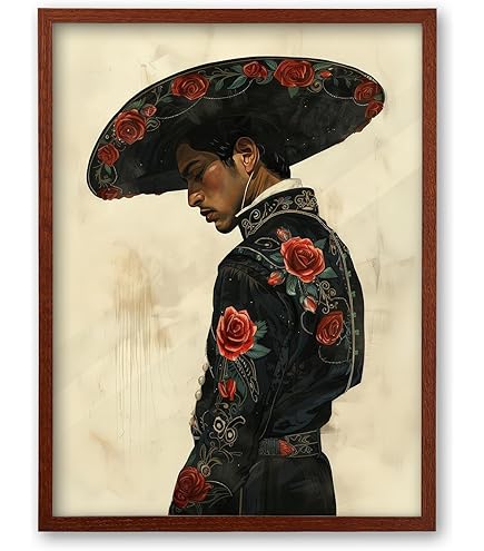 Amazon.com: Mexican Couple Art Vintage Poster Mexican Man Woman