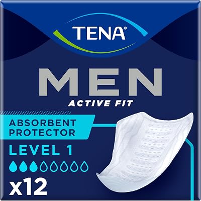 TENA For Men Level 1 12 Pads Odour Control Incontinence