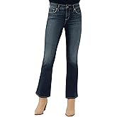 Silver Jeans Co. Women's Elyse Mid Rise Straight Leg Jeans