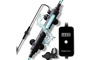 COOSPIDER-REPTA UV Pond Water Clarifier for 10-100 Gallon, UV Light for Green Killing Machine, Swimming Pool, Spa, Large Fish Tank, Cold Plunge, Ultraviolet Clarifier for Green Water