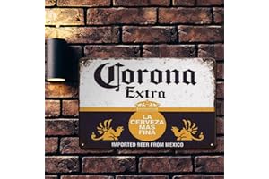 LETNSPK Bar Signs, Beer Signs for Man Cave, Corona Beer Signs Garage Decor Bar Decorations, 8x12 Inches Coors Light Beer Poster Metal Signs Bar Wall Decor Bar Decor for Pub Home House Coffee