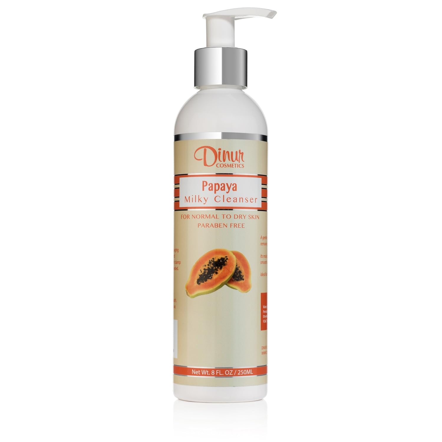 Dinur Cosmetics Papaya Milky Cleanser 8 fl. oz. 250 ml.
