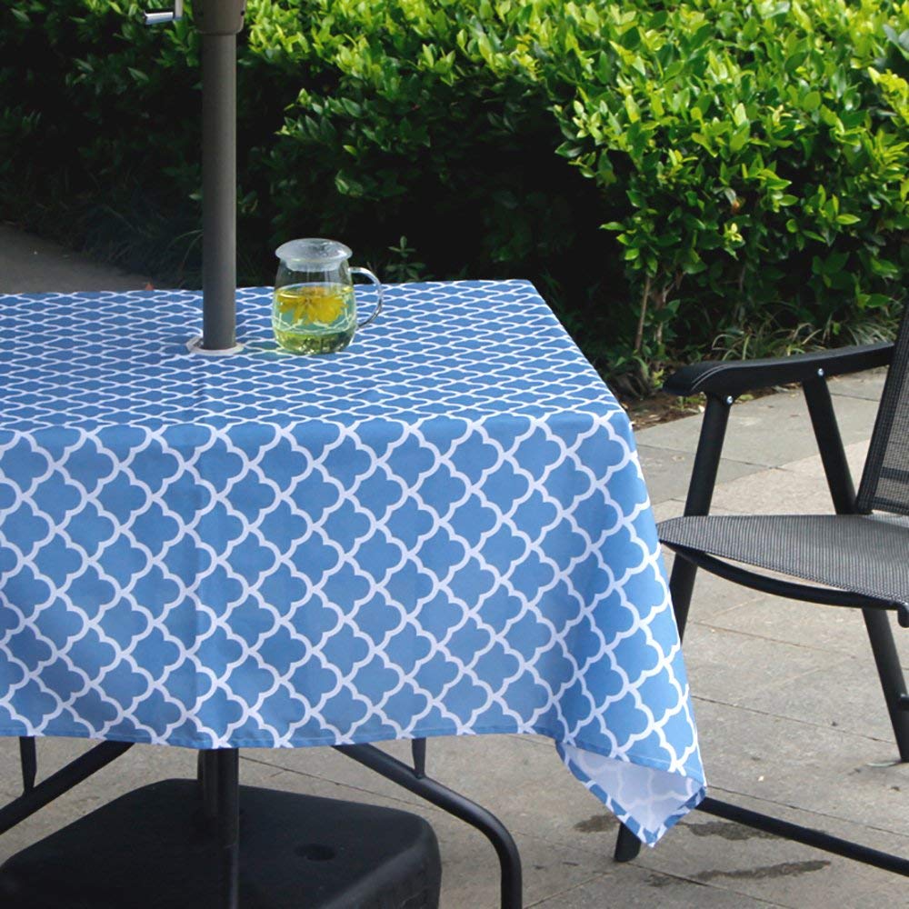 Best table cloth with hole for umbrella square
