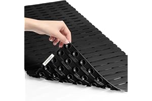 OTHWAY Shower Non Slip Mat, 36.6" x 16.9" Soft Bath Mat for Tub Non Slip, Anti Slip Shower Mat with Suction Cups, Easy to Cut